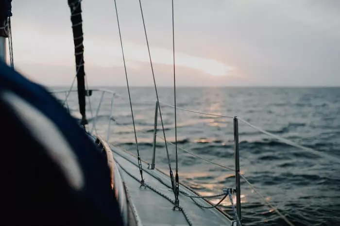 Weitblick auf Meer in der Ostsee