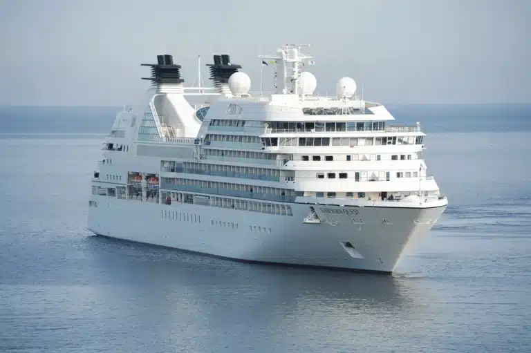 Kreuzfahrtschiff auf hoher See