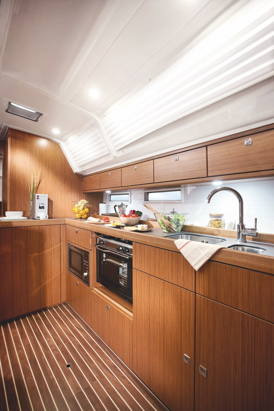 Küche auf der Yacht